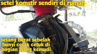 Motorcycle steering is damaged || how to adjust the Mio steering
