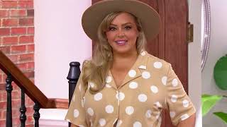 Studio Park x Leah Williams Polka Dot Knit Jumpsuit on QVC