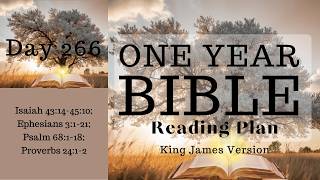 Day 266 of 365 Bible Reading Plan | KJV Holy Bible Audio - Calm and Soothing Male Voice Narration