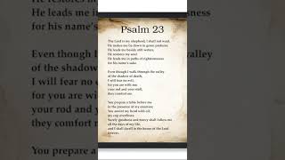 Psalm 23 The Lord is my Shepherd #thewordofgod #dailyaffirmations
