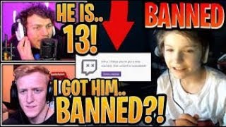 TFUE *REACTS* 11 Year Old Pro FaZe H1ghSky1 *BANNED* On Twitch!