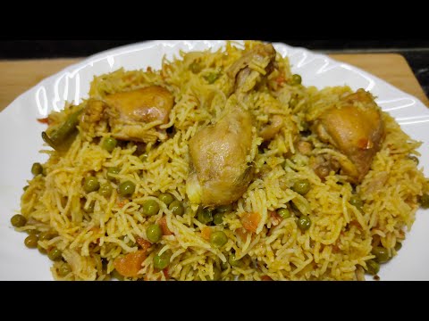 Chicken Matar Pulao | How To Make Chicken Matar Pulao | Chicken Pulao Recipe