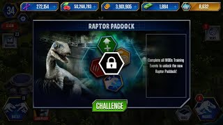 UNLOCK RAPTOR PADDOCK - Jurassic World The game