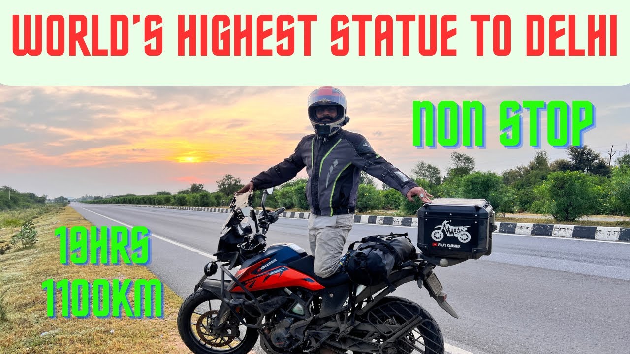 World's Highest Statue To Delhi NON STOP RIDE | 1100KM | 19 HRS | KTM 390ADV | Day-03 EP-04