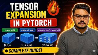 Tensor Expansion in PyTorch - .expand(), .expand_as(), .repeat() Complete Guide| Ali Hassan