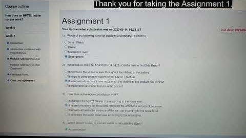 NPTEL- INTRODUCTION TO EMBEDDED SYSTEM DESIGN QUIZ- ASSIGNMENT-1 ANSWERS PART -1 SEPTEMBER 2020