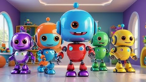 Six Toy Robots Count to Ten | Fun Number Song for Kids | Learn Counting with Robots