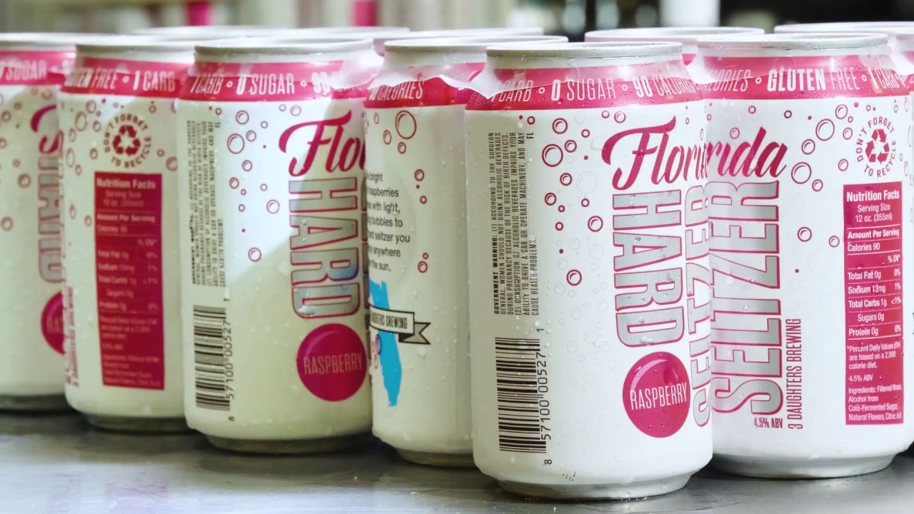Raspberry Florida Hard Seltzer and Beach Box - 3 Daughters Brewing