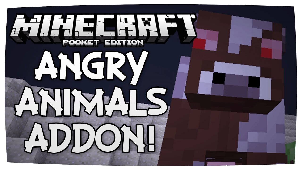 ANGRY ANIMALS ADDON | Minecraft PE Addons | 0.16.0 - YouTube