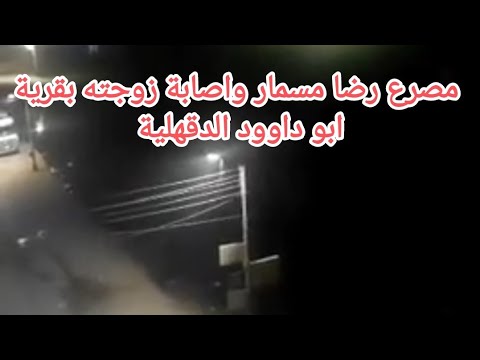 لحظة مصرع تاجر مخدرات وإصابة زوجته بقرية أبو داود السباخ مركز تمى الامديد محافظة الدقهلية