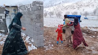 Conflict in a Snow-Covered Nomadic Village | Noorbakhsh vs. Zainab's Neighbors 🏕️❄️