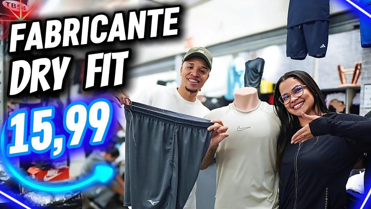 🚨 ACHEI A FÁBRICA! Conjunto DRYFIT no Melhor Preço do Brás - FORNECEDORA DIRETO da FONTE!