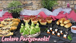 5 Schnelle Party-Snacks/ Leckeres Fingerfood zu Festlichkeiten!
