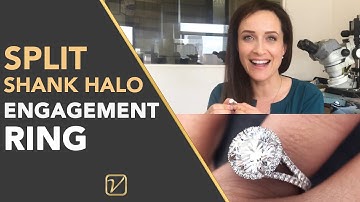Split Shank Halo Engagement Ring | 3 Tips for how we make a split shank halo ring spectacular