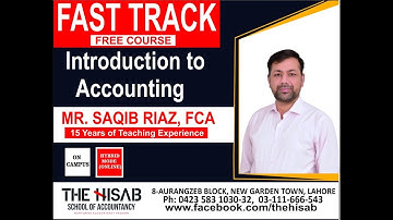 Lecture # 3 Practicing Debit and Credit Introduction to Accounting by Saqib Riaz, FCA at The HISAB