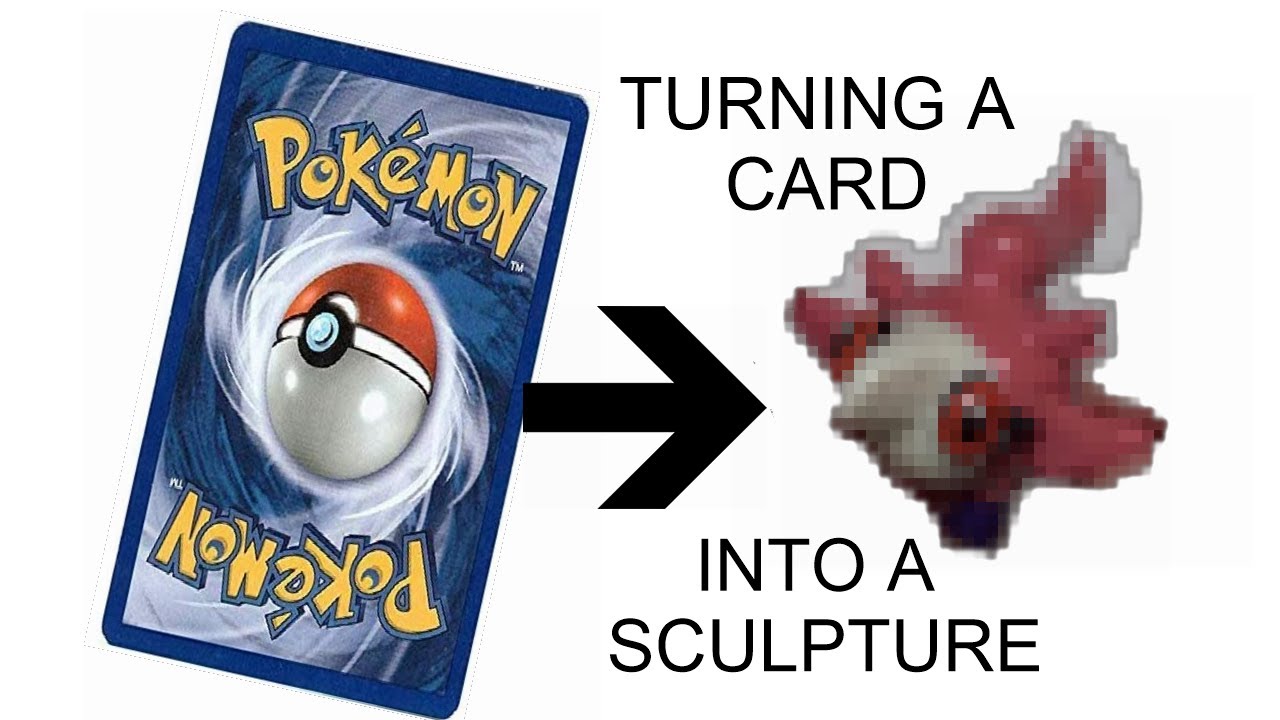 Turning a random Card into a Sculpture! Pokemon Polymer Clay
