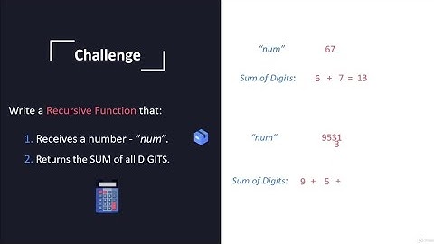 Challenge Solution - Sum of Digits in a Number using Recursion in C | Lecture #42 Part 2