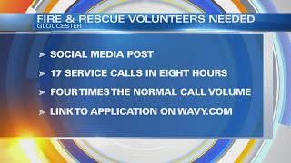 Gloucester Fire & Rescue squad seeking volunteers