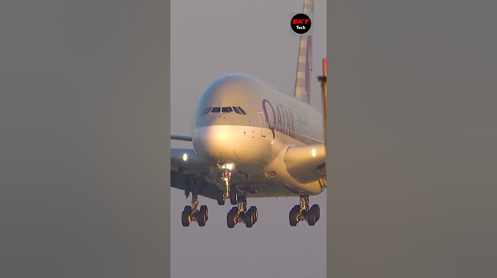 Qatar Airways Landing Closeup | FLY SKY