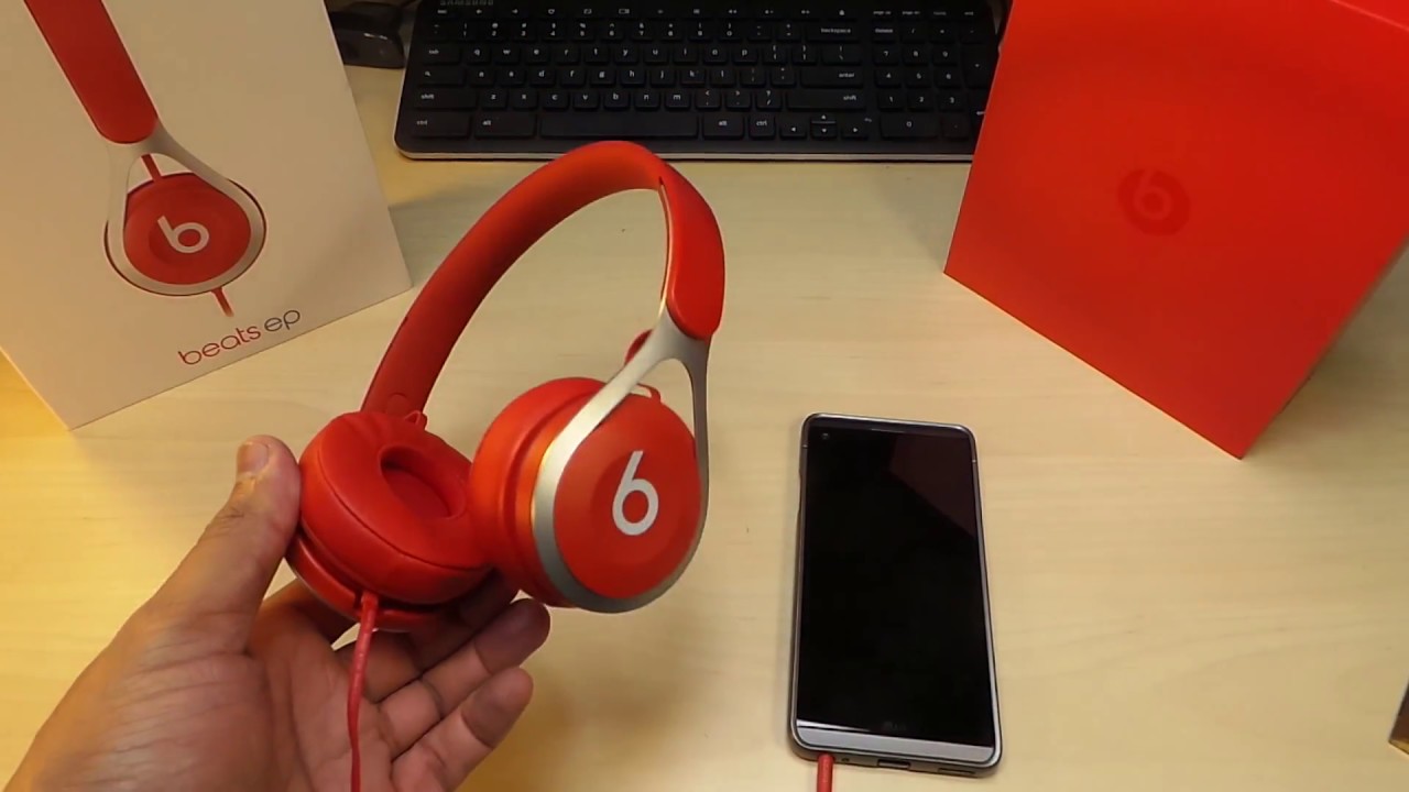 red beats ep headphones