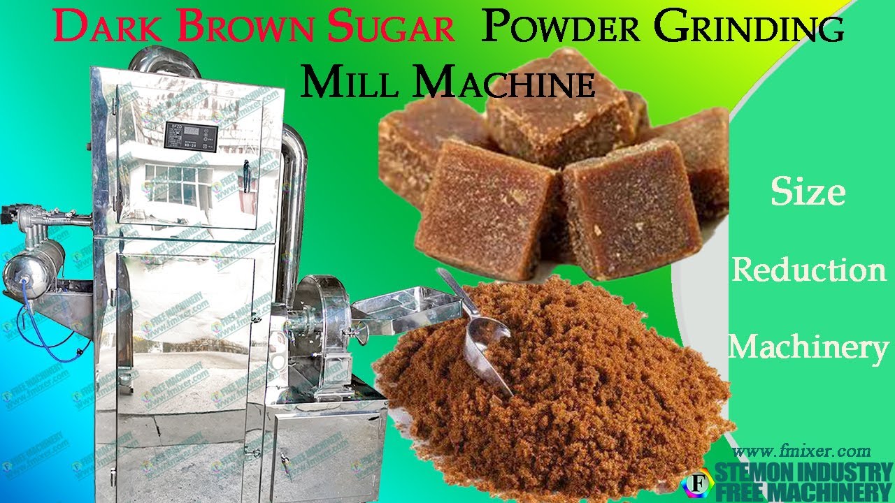 Brown sugar grinder machine for grinding dark brown sugar into powder ...