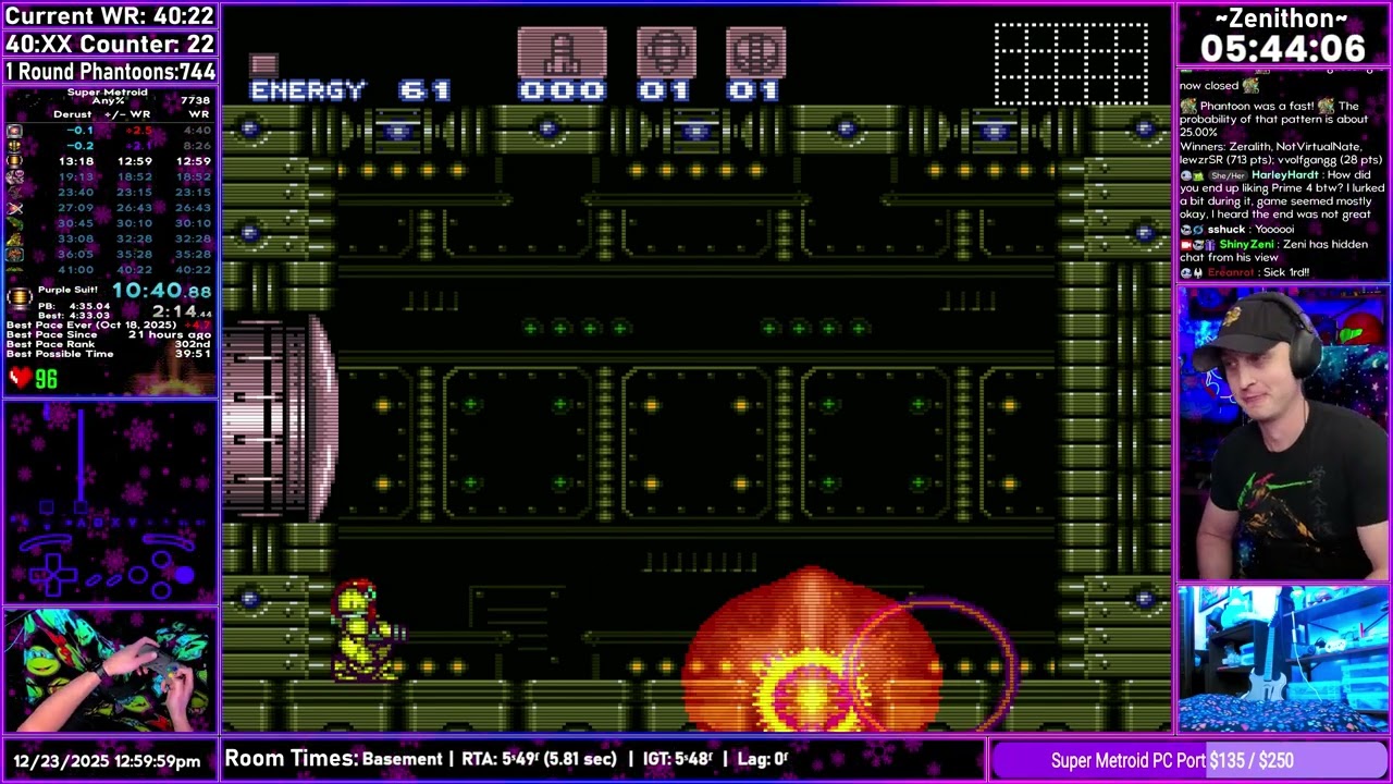 Super Metroid Any% Golds - PRKD Split 03 - Gravity Gold
