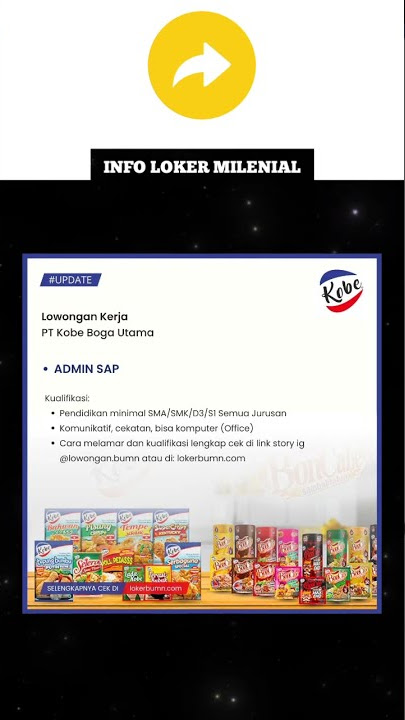 LOWONGAN KERJA PT Kobe Boga Utama