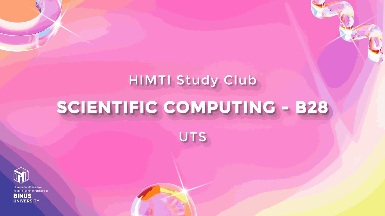 [HIMTI Study Club] Scientific Computing UTS - YouTube