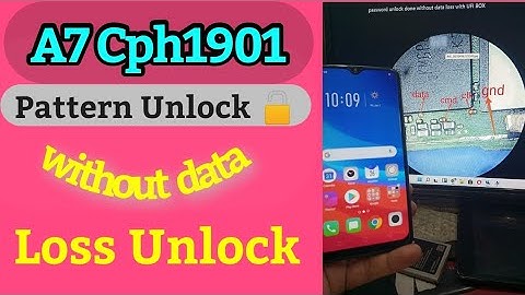 Oppo A7 (CPH190)Lock .Password Unlock by ISP Points Ufi box