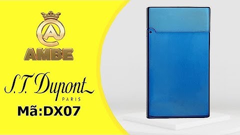 Bật lửa Dupont mini sơn tính điện xanh bóng | Dupont xăng đá tiếng hay DX07 | Ambe