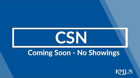 Coming Soon - No Showings