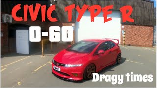 Honda Civic type r fn2 0-60 dragy times