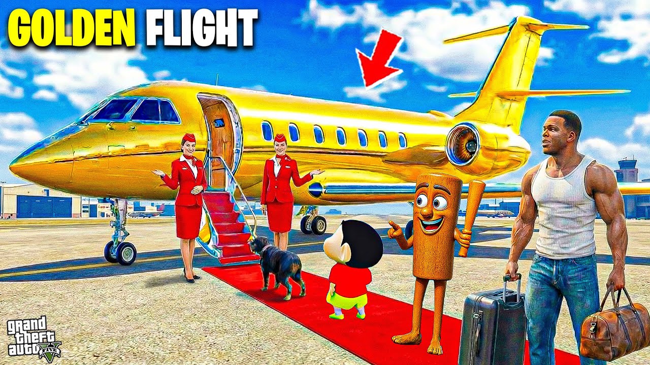 Franklin & Shinchan Finally Find Missing Golden Flight With Tung Tung Sahur | Royal Life Story