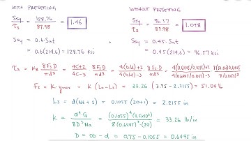 Springs Presetting and Shearing Yield Strength - Example 1