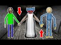 Granny vs Baldi vs Huggy Wuggy - funny horror animation (30 minutes with Granny)