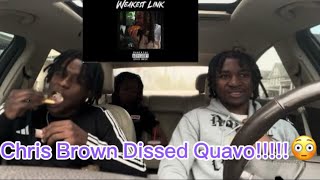 Reacting To Chris Brown - Weakest Link(Quavo Diss) #viral #disstrack #musicreactions #trending