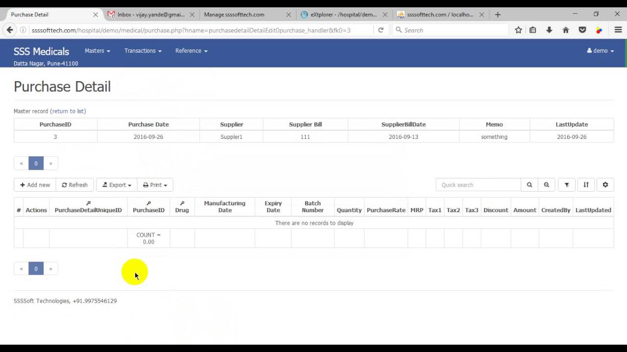 medical retail billing