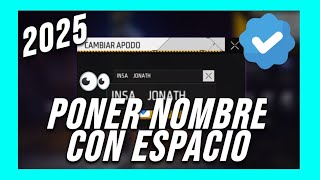 How to add a space to your name in Free Fire 2025 screenshot 4