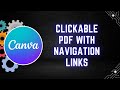 How to Create a Clickable PDF with Navigation Links in Canva