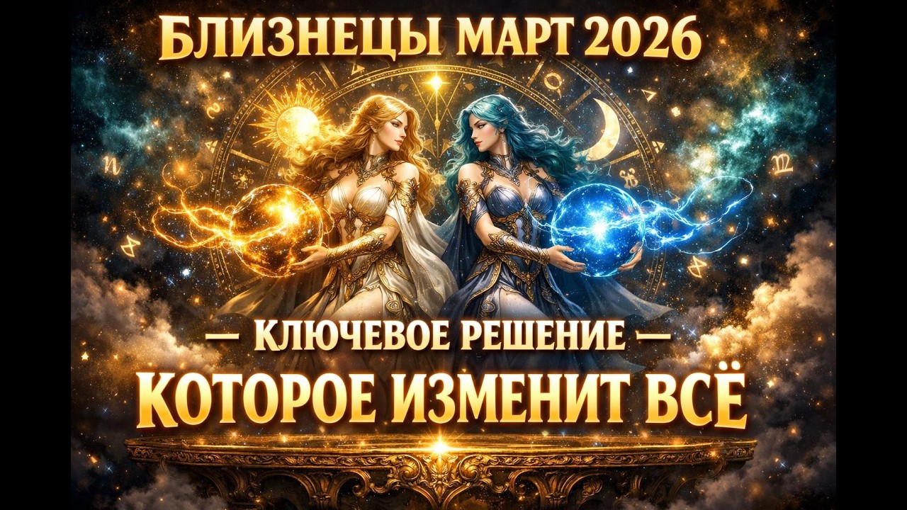 ♊ БЛИЗНЕЦЫ ♊ МАРТ 2026 — ГОРОСКОП. РЕШЕНИЕ, КОТОРОЕ ИЗМЕНИТ ВАШУ СУДЬБУ