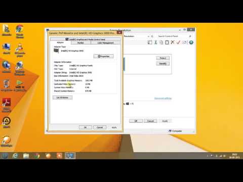 How to see graphics memory in windows 8.1
