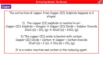 OCR Gateway A (9-1) C6.1.6 - Extracting Metals