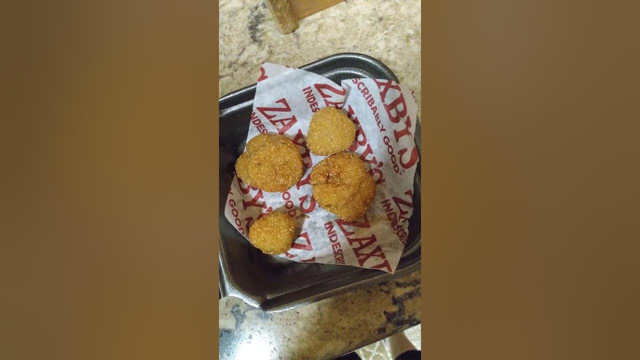 Zaxby's fried pickles review YouTube