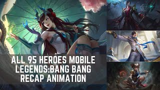 All 95 Heroes Mobile Legends:Bang Bang in 2020 Recap - MLBB Mobile Legends Hero 2020 Intro Animation