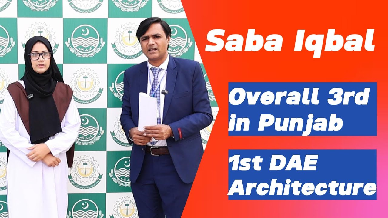 Silver Medalist Saba Iqbal | 3rd Overall in DAE | Architecture Technology Excellence
