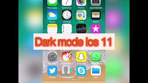 Dark mode ios 11