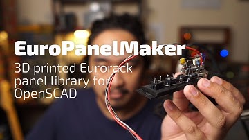 I made a EuroPanelMaker library for OpenSCAD!