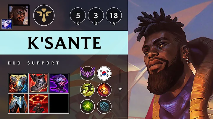 K'Sante Support vs Blitzcrank - KR Master Patch 25.20