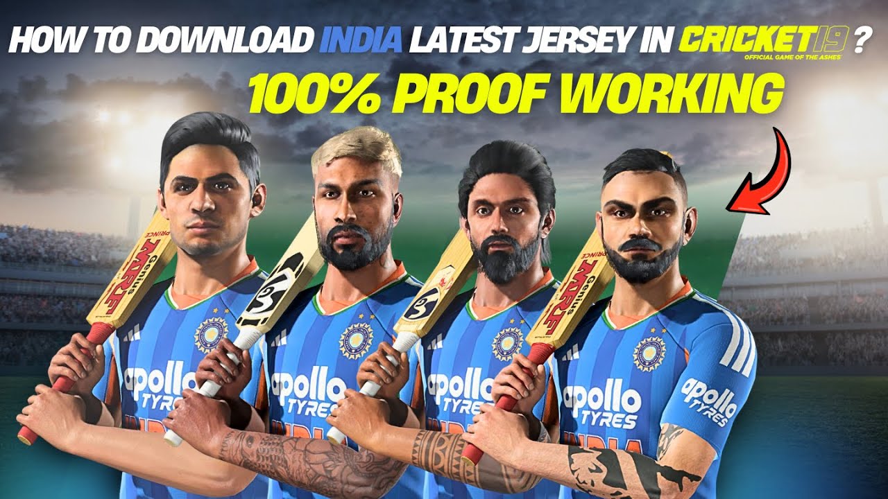 How To Download INDIA Latest Jersey In Cricket 19? 100% FULL PROOF | 