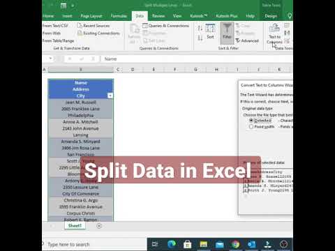 Split Data in Excel | Split Multiple Lines Data in Excel #shorts #exceltutoriales